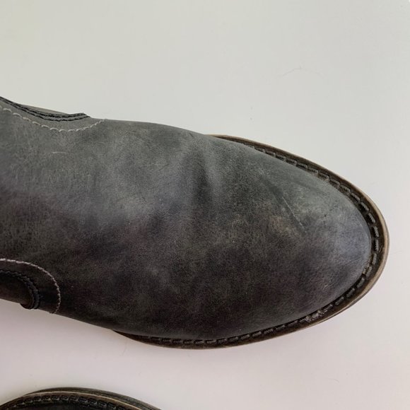 BKE Unity Ankle Boots Western Embroidered Gray - Picture 9 of 10